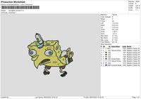 Spongechicken Embroidery File 6 sizes