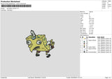 Spongechicken Embroidery File 6 sizes