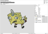 Spongechicken Embroidery File 6 sizes