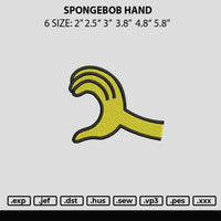 Spongebob Hand Embroidery File 6 sizes