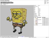 Spongebob V2 Embroidery File 4 size