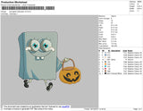 Spongebob Halloween V5 Embroidery File 4 size
