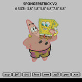 Spongepatrick V2 Embroidery File 6 sizes