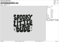 Spookytext 1709 Embroider File 6 sizes