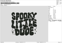 Spookytext 1709 Embroider File 6 sizes