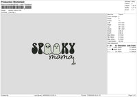 Spookytext 1709b Embroidery File 6 sizes