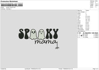 Spookytext 1709b Embroidery File 6 sizes