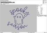 Spookytext 1209 Embroidery File 6 sizes