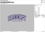 Spooky Season App Embroidery File 6 sizes