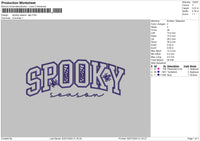 Spooky Season App Embroidery File 6 sizes