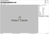 Spookytext 004 Embroidery File 6 sizes