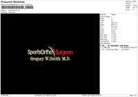 Sport Text 02 Embroidery File 6 sizes
