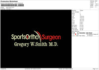 Sport Text 02 Embroidery File 6 sizes
