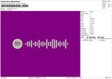 Player Code 02 Embroidery File 6 sizes