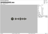 Spotify Run Away Embroidery File 6 sizes
