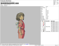 Spirited Away V2 Embroidery File 4 size