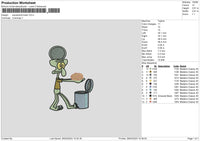 Squid Brain Embroidery File 6 sizes