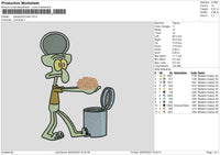 Squid Brain Embroidery File 6 sizes