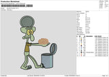 Squid Brain Embroidery File 6 sizes