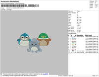 Squish 3 Character Embroidery File 4 size