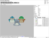 Squish 3 Character Embroidery File 4 size