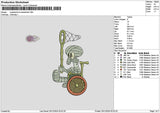 Squid 2512 Embroidery File 6 sizes