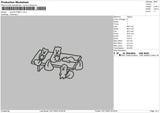 Squirrel Family Embroidery File 6 sizes