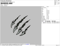 Scartch Embroidery File 4 size