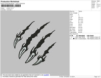 Scartch Embroidery File 4 size