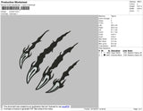 Scartch Embroidery File 4 size