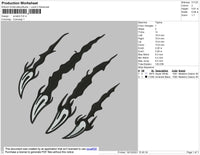 Scartch Embroidery File 4 size
