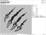 Scartch Embroidery File 4 size