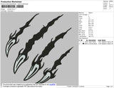 Scartch Embroidery File 4 size