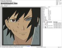 Sasuke Square Embroidery File 4 size