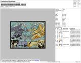 Sasuke Vs Naruto Embroidery File 4 size