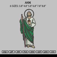 Jude Embroidery File 6 sizes