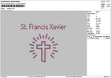 Francistext Embroidery File 6 sizes