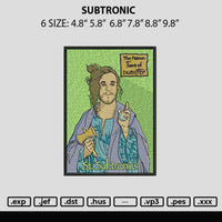 Subtronic Embroidery File 6 sizes
