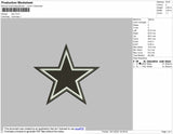 Star Embroidery File 4 size