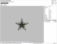 Star Embroidery File 4 size