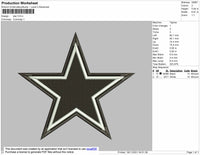 Star Embroidery File 4 size
