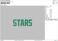 Stars Embroidery File 4 size