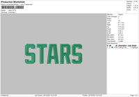 Stars Embroidery File 4 size