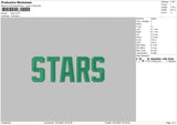 Stars Embroidery File 4 size