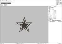 Star V2 Embroidery File 5 sizes