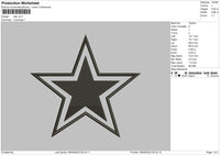 Star V2 Embroidery File 5 sizes
