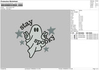 Spooky 0708 Embroidery File 6 sizes