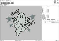 Spooky 0708 Embroidery File 6 sizes