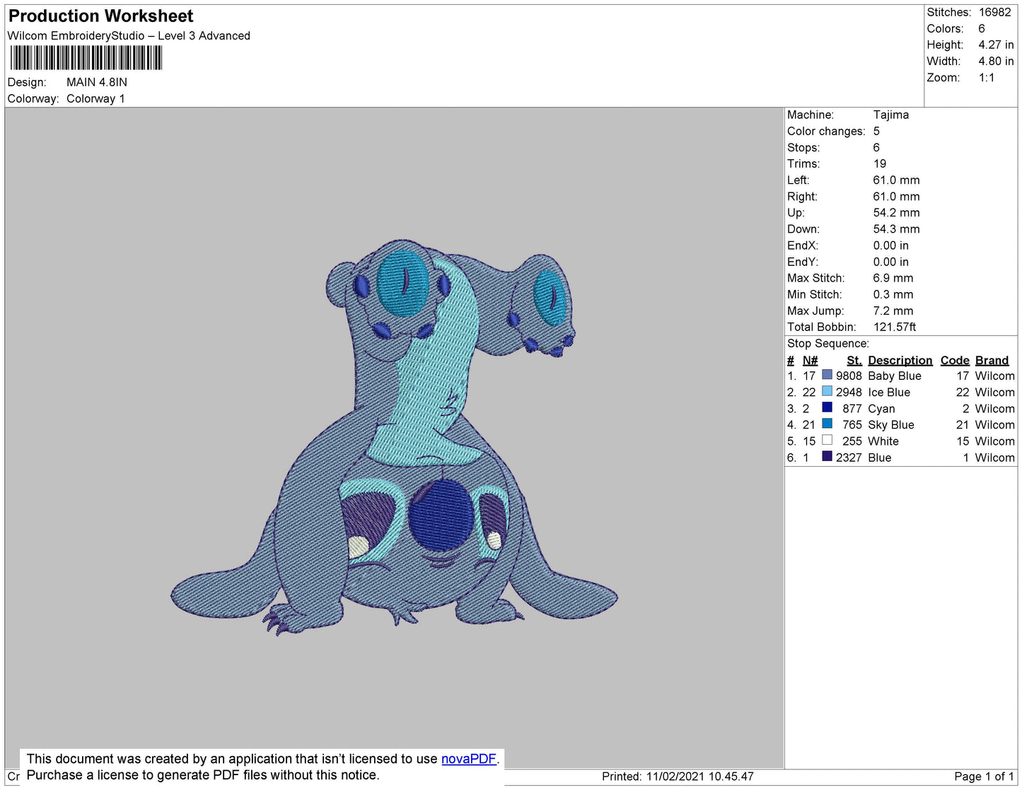 Stitch 02 Embroidery File 5 size