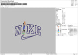 Nike Steph Curry Jump Embroidery File 4 size